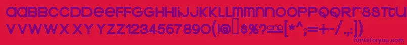 KravitzExtraThermal Font – Purple Fonts on Red Background