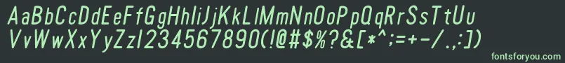 Подробнее о шрифте TomatoroundcondensedOblique Шрифт TomatoroundcondensedOblique – зелёные шрифты на чёрном фоне