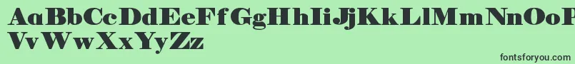 Manuelldemo Font – Black Fonts on Green Background