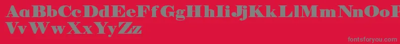 Manuelldemo Font – Gray Fonts on Red Background