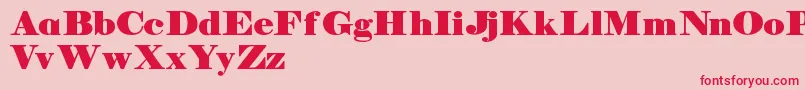 Manuelldemo Font – Red Fonts on Pink Background