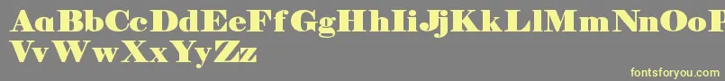 Manuelldemo Font – Yellow Fonts on Gray Background