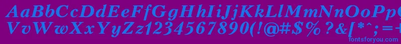 Kudrias2 Font – Blue Fonts on Purple Background