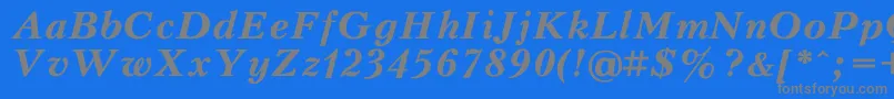 Kudrias2 Font – Gray Fonts on Blue Background