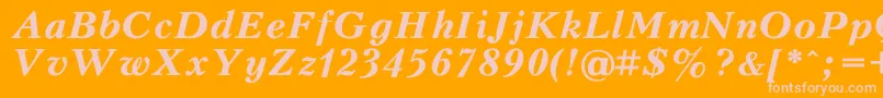 Kudrias2 Font – Pink Fonts on Orange Background