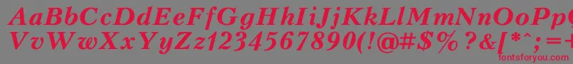 Kudrias2 Font – Red Fonts on Gray Background