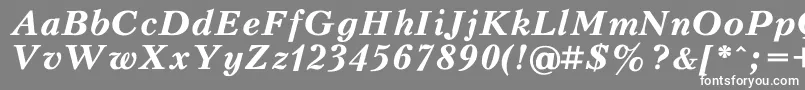 フォントKudrias2 – 灰色の背景に白い文字