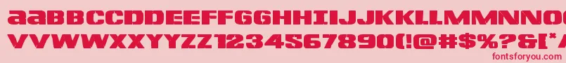Lefthandlukeexpand Font – Red Fonts on Pink Background