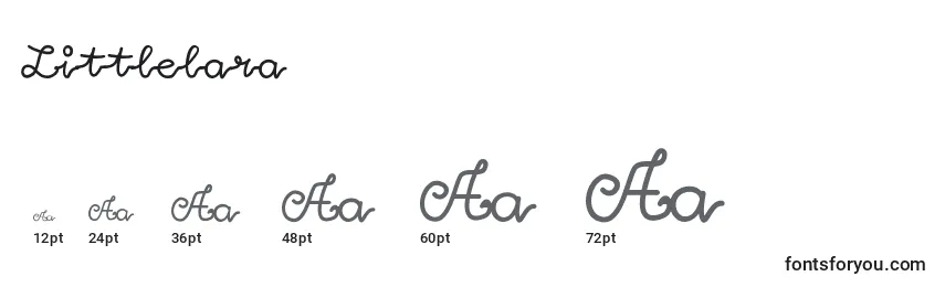 Размеры шрифта Littlelara