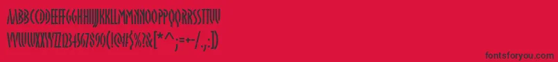 fuente OklahomasoftStencil – Fuentes Negras Sobre Fondo Rojo
