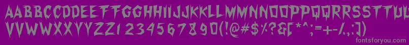 fuente Xerkerfw – Fuentes Grises Sobre Fondo Morado