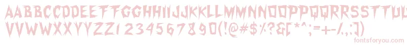 Xerkerfw Font – Pink Fonts on White Background