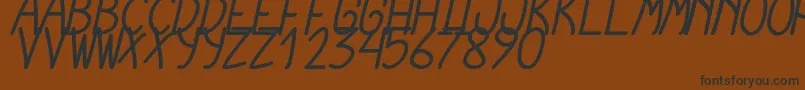CursiExtraTfbBoldCursive Font – Black Fonts on Brown Background