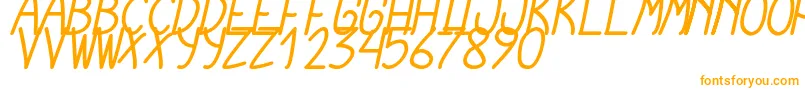 Шрифт CursiExtraTfbBoldCursive – оранжевые шрифты