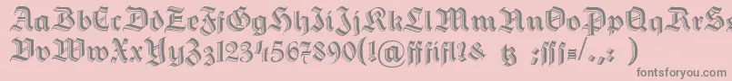 HermannGotischc Font – Gray Fonts on Pink Background