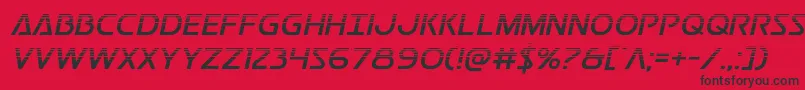 Postmasterhalf Font – Black Fonts on Red Background