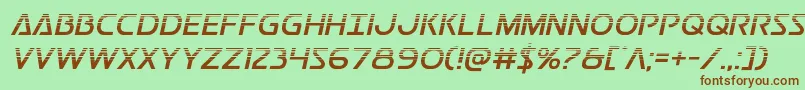 Postmasterhalf Font – Brown Fonts on Green Background