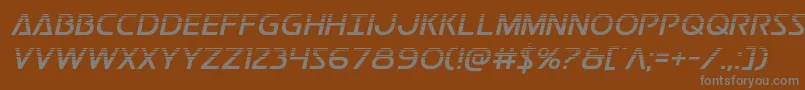 Шрифт Postmasterhalf – серые шрифты на коричневом фоне