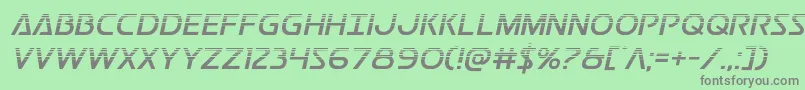 Postmasterhalf Font – Gray Fonts on Green Background