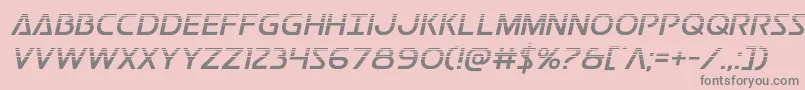 Postmasterhalf Font – Gray Fonts on Pink Background