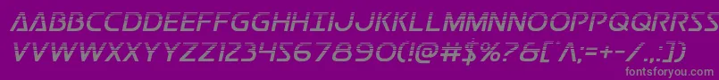 Postmasterhalf Font – Gray Fonts on Purple Background