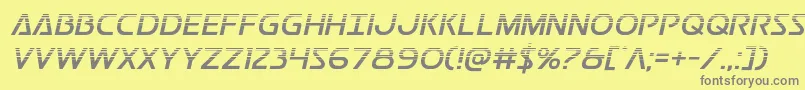 Postmasterhalf Font – Gray Fonts on Yellow Background