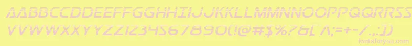 Postmasterhalf Font – Pink Fonts on Yellow Background