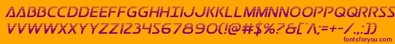 Postmasterhalf Font – Purple Fonts on Orange Background