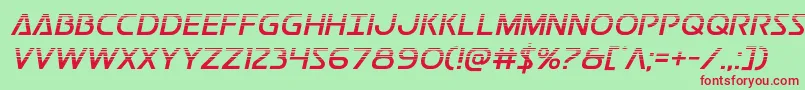 Postmasterhalf Font – Red Fonts on Green Background