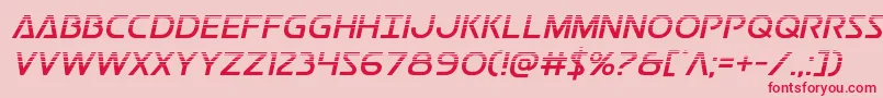 Postmasterhalf Font – Red Fonts on Pink Background