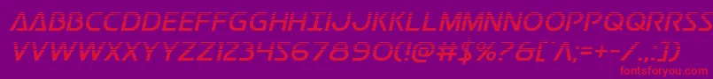 Postmasterhalf Font – Red Fonts on Purple Background
