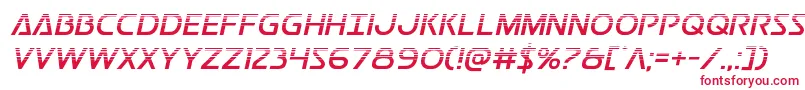 Postmasterhalf Font – Red Fonts on White Background