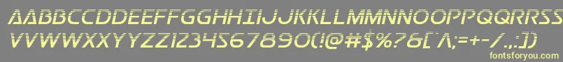 Шрифт Postmasterhalf – жёлтые шрифты на сером фоне
