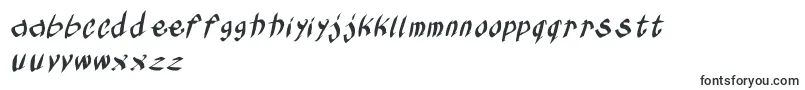 フォントKleinskruschkursiv – フリジアンフォント