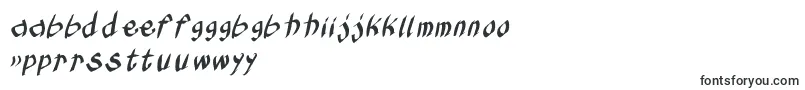 フォントKleinskruschkursiv – ヨルバ文字