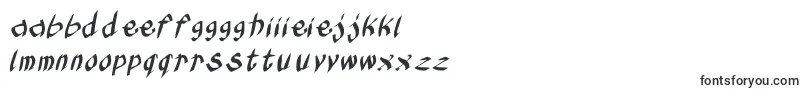 フォントKleinskruschkursiv – マルタのフォント