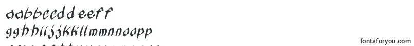 フォントKleinskruschkursiv – ゲール文字
