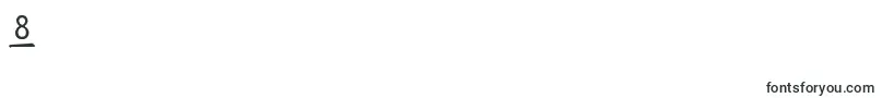 Bptypewritedamagedunderscored Font – Fonts for Digit 8