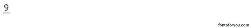 Bptypewritedamagedunderscored Font – Fonts for Digit 9