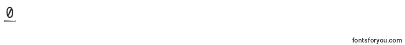 Bptypewritedamagedunderscored Font – Fonts for Digit 0