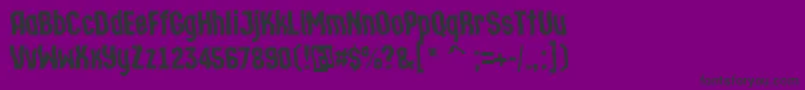 ATechnicswvDemibold Font – Black Fonts on Purple Background