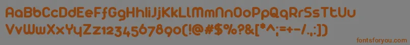 Arista Font – Brown Fonts on Gray Background