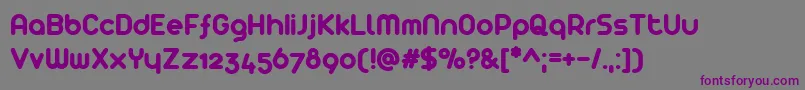 Arista Font – Purple Fonts on Gray Background