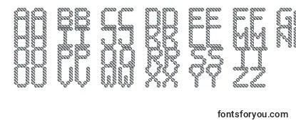 Review of the BubblePixel7Hatch Font