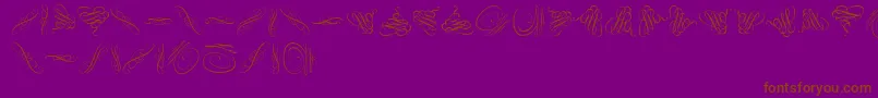More about Swinging Font Swinging Font – Brown Fonts on Purple Background