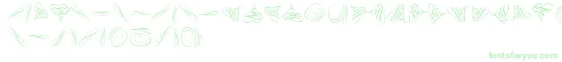 Swinging Font – Green Fonts on White Background