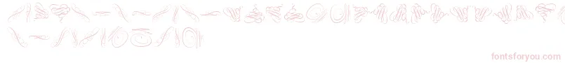 Swinging Font – Pink Fonts on White Background