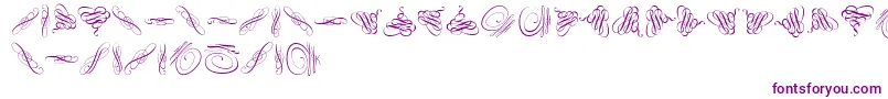Swinging-Schriftart – Violette Schriften