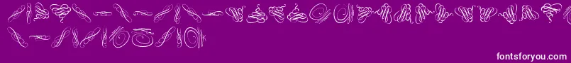 Swinging Font – White Fonts on Purple Background