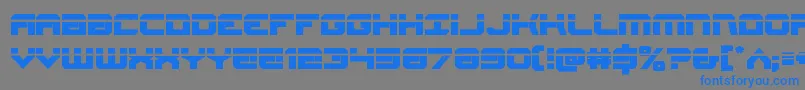 Gearheadlaser Font – Blue Fonts on Gray Background